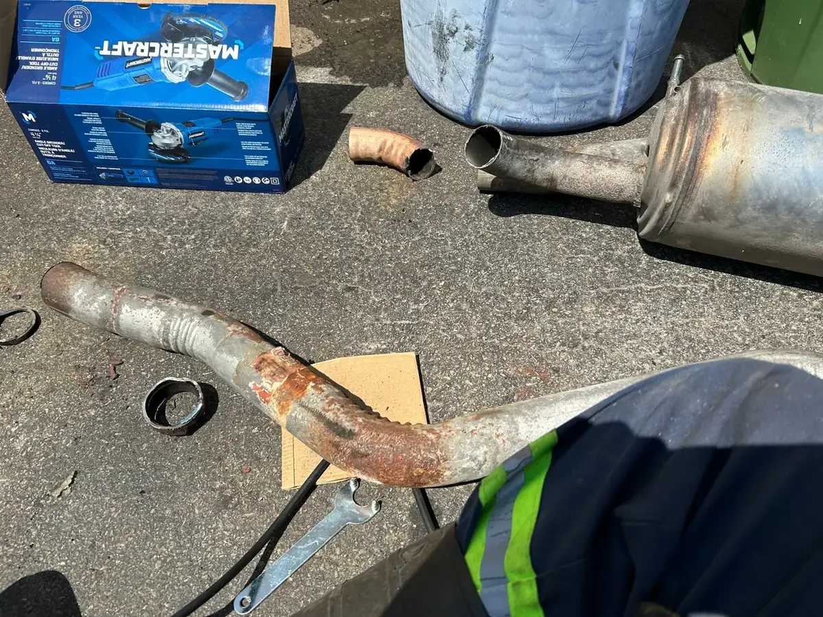 Real vehicle repair work by Cornwall Exhaust & Rust